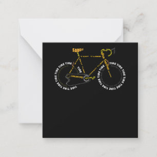 Fahrradanatomie    Cute Cycling ist Lebensgeschenk Mitteilungskarte