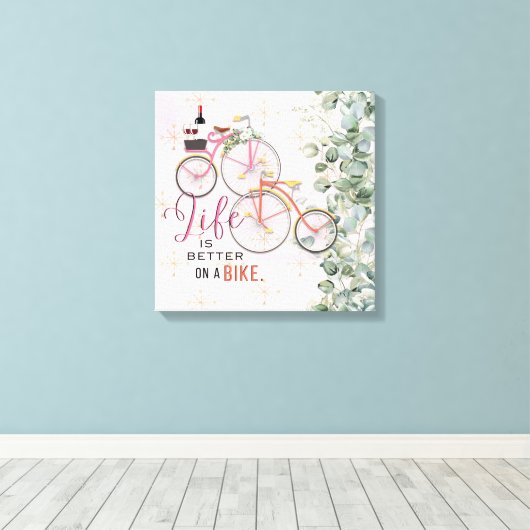 Fahrradangebot Leinwanddruck (Insitu (Holzboden))