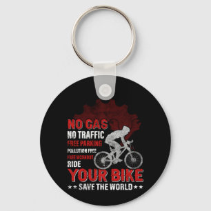Fahrradart kein Gas kein Verkehr Schlüsselanhänger