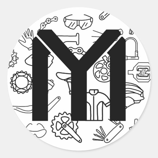 Fahrradaufkleber Runder Aufkleber (Vorderseite)