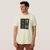 Fahrradbahn auf der Straße T-Shirt (Vorne ganz)