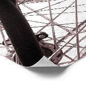 Fahrradbahn - Warmes Ton B&W Poster (Ecke)