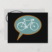 Fahrradballon Postkarte (Vorne/Hinten)