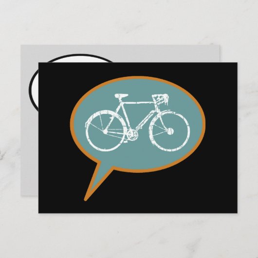 Fahrradballon Postkarte (Vorne/Hinten)