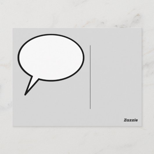 Fahrradballon Postkarte (Rückseite)