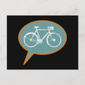 Fahrradballon Postkarte (Vorderseite)
