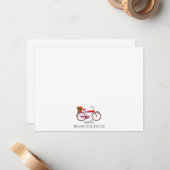 FahrradBlume Personalisiert Mitteilungskarte (Vorderseite/Rückseite Beispiel)