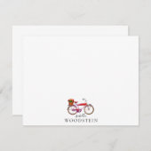 FahrradBlume Personalisiert Mitteilungskarte (Vorne/Hinten)