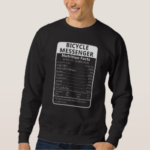Fahrradbote Ernährungsfakten Sarkastisch Sweatshirt