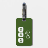 Fahrradbrennstoff: Wasser, Sportgetränk, Kaffee Gepäckanhänger (Rückseite vertikal)