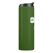 Fahrradbrennstoff: Wasser, Sportgetränk, Kaffee Thermosbecher (Nach links gedreht)