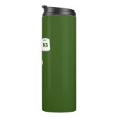 Fahrradbrennstoff: Wasser, Sportgetränk, Kaffee Thermosbecher (Nach rechts gedreht)