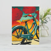 Fahrradbrillianz Feiertagskarte (Stehend Vorderseite)