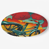 Fahrradbrillianz Pappteller (Schrägansicht)