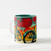 Fahrradbrillianz Zweifarbige Tasse (Vorderseite Links)