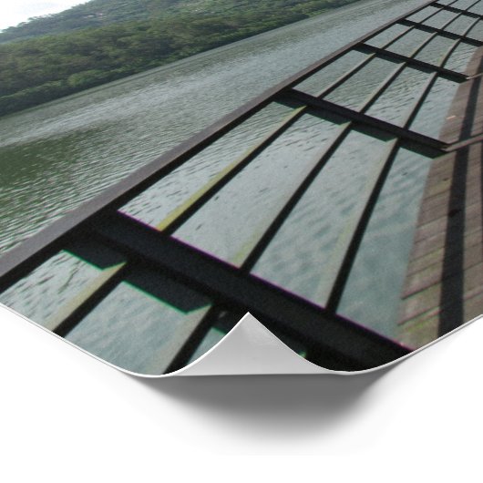 Fahrradbrücke Poster (Ecke)