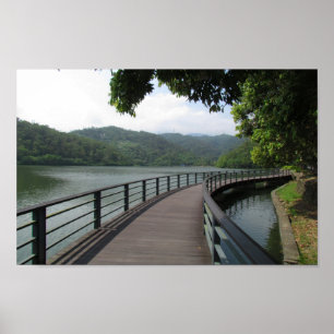 Fahrradbrücke Poster