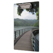 Fahrradbrücke über Wasser Klemmbrett (Links)