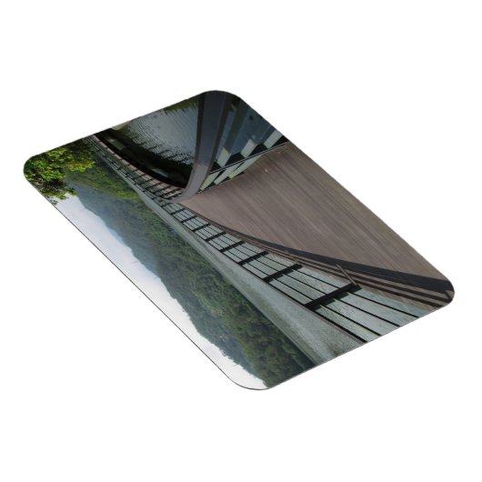 Fahrradbrücke über Wasser Magnet (Rechte Seite)