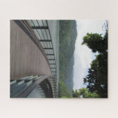 Fahrradbrücke über Wasser Puzzle (Horizontal)