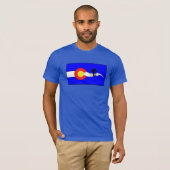 Fahrradcolorado-Flaggen-T - Shirt der Männer (Vorne ganz)