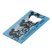 Fahrraddesign Flaschenöffner (Vorderseite Schrägansicht)