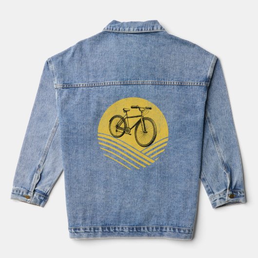 Fahrraddesign Jeansjacke (Rückseite)