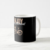 Fahrraddesign - Jeden Augenblick genießen Kaffeetasse (VorderseiteRechts)