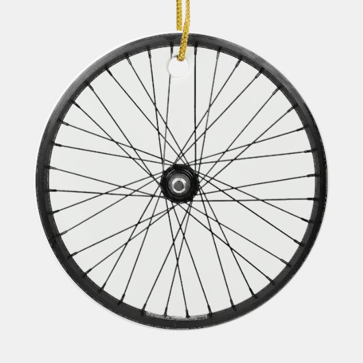 Fahrraddrahtrad Keramikornament (Vorne)
