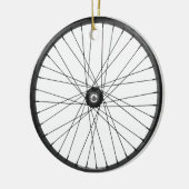 Fahrraddrahtrad Keramikornament (Links)