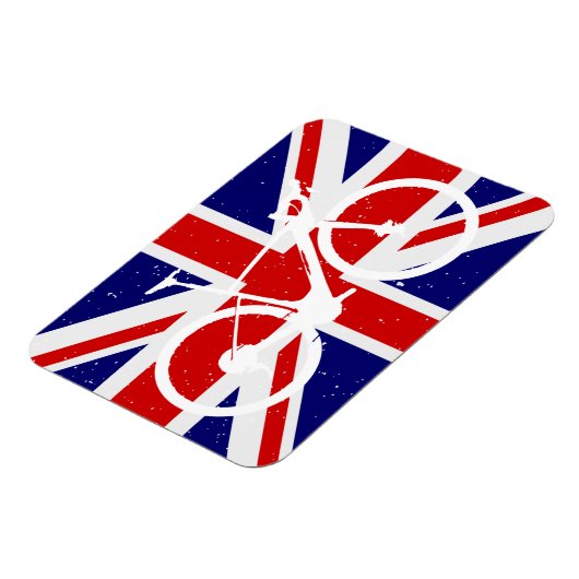 Fahrradenthusiast, Britische Flagge Magnet (Linke Seite)