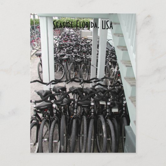 Fahrräder am Meer in Florida Postkarte (Vorderseite)