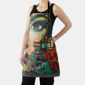 Fahrräder an der Graffiti-Wand Schürze (InSitu)