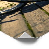 Fahrräder auf dem Boardwalk Poster (Ecke)