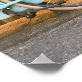 Fahrräder auf einer Brücke in Amsterdam, Niederlan Poster (Ecke)