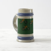 Fahrräder auf grün bierglas (Vorderseite Links)