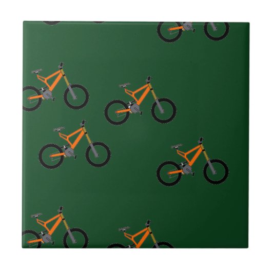 Fahrräder auf grün fliese (Vorderseite)