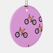 Fahrräder auf rosa keramik ornament (Rechts)