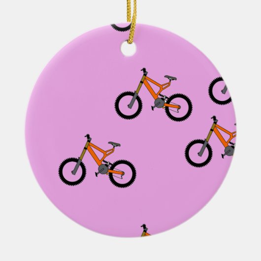 Fahrräder auf rosa keramik ornament (Vorne)