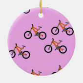 Fahrräder auf rosa keramik ornament (Hinten)