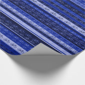 Fahrräder auf Streifen Geschenkpapier (Ecke)