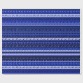 Fahrräder auf Streifen Geschenkpapier (Flach)