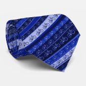 Fahrräder auf Streifen Krawatte (Gerollt)