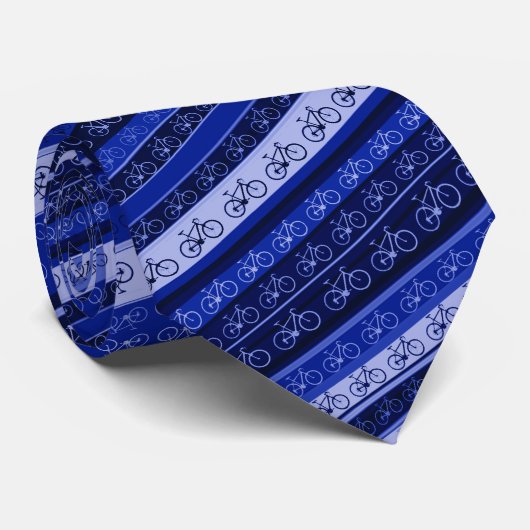 Fahrräder auf Streifen Krawatte (Gerollt)