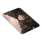 Fahrräder bei Sonnenuntergang in Amsterdam Magnet (Rechte Seite)