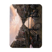Fahrräder bei Sonnenuntergang in Amsterdam Magnet (Vertikal)