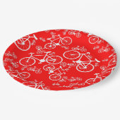 Fahrräder Big and Small Pappteller (Schrägansicht)