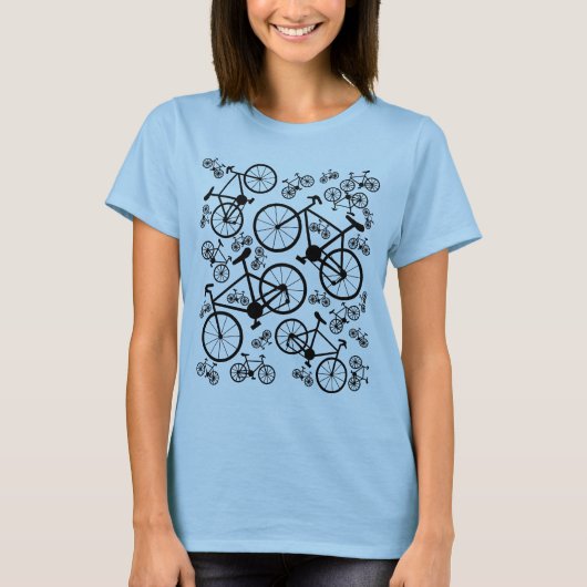 Fahrräder Big and Small T-Shirt (Vorderseite)