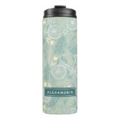 Fahrräder & Blätter Thermosbecher (Vorderseite)
