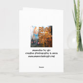 Fahrräder, Blues, GRILLEN-Grüße Karte (Rückseite)